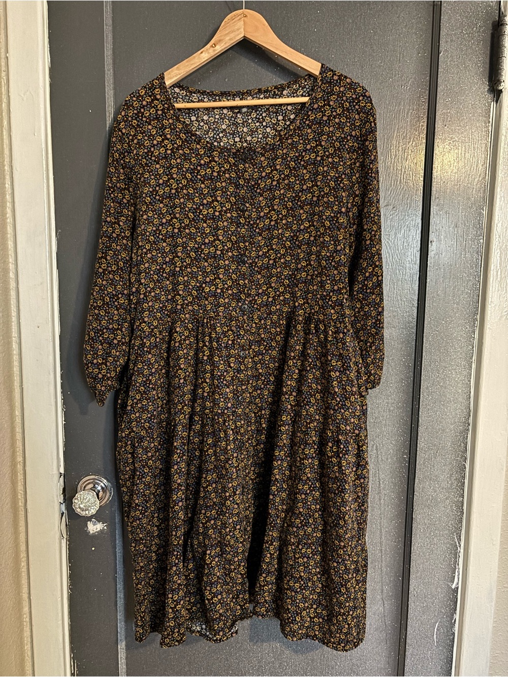 Toad&Co long sleeve floral dress
